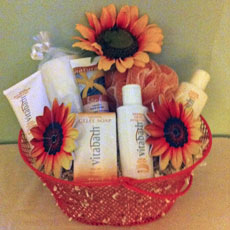 Sun Flower Spa basket